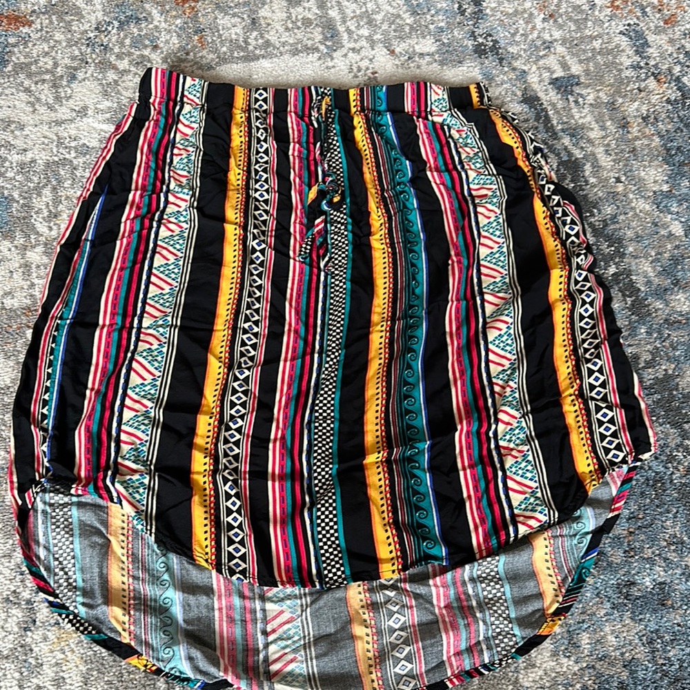 Colorful Striped Women's Skirt